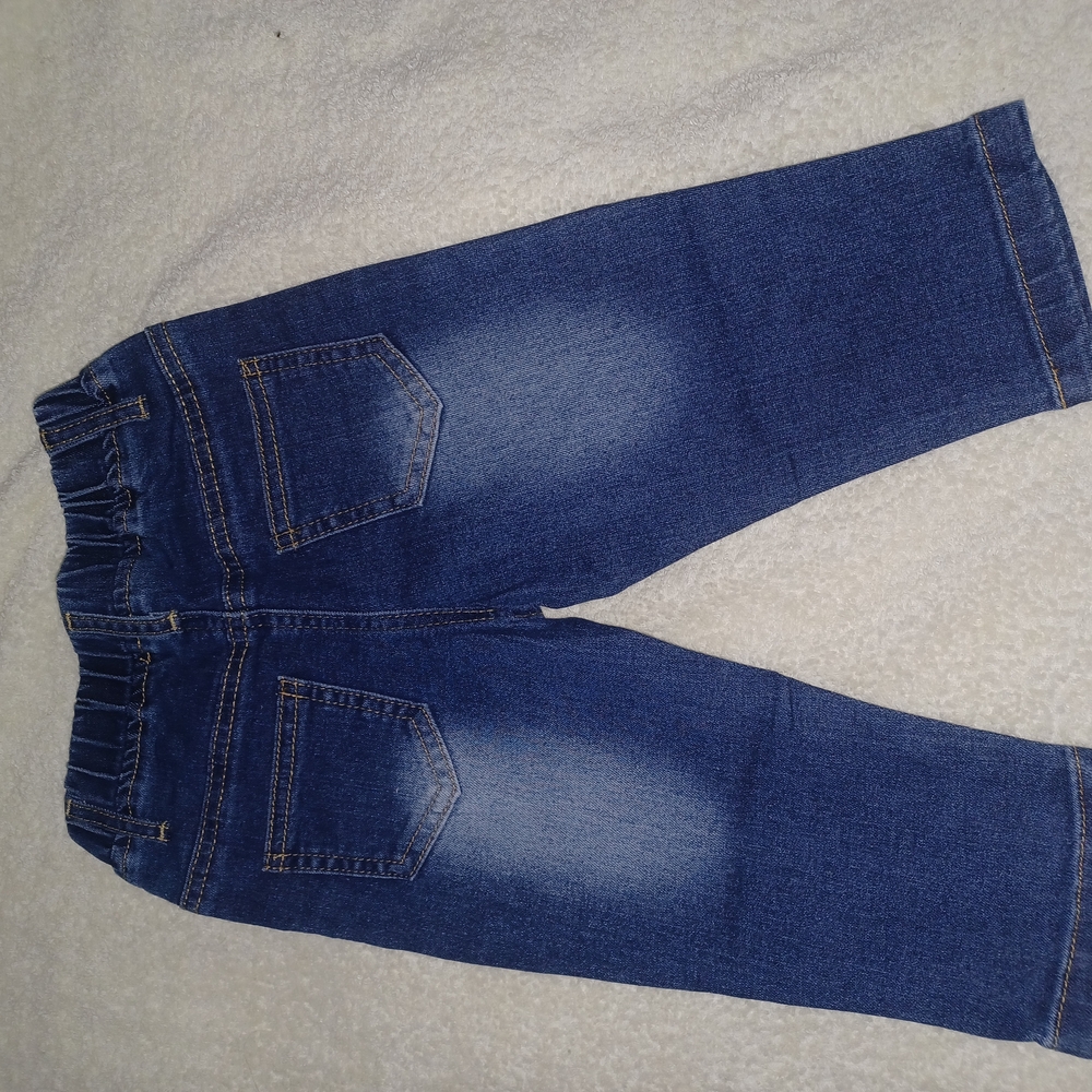 Infant Girls And Boys SHEIN Blue Denim Jeans Classic Wash Sizr 3-6 Mon